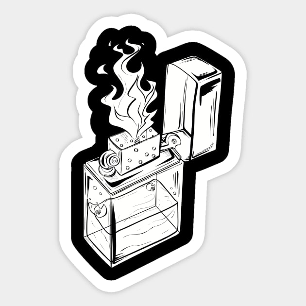 Lighter Design Sticker by MelonGummie